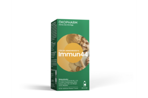 Sie sehen eine Packung Ökopharm® Wirkkombination für die Abwehrkräfte Immun44® Saft 300mL, Produktbild: 01 Ökopharm® Wirkkombination für die Abwehrkräfte Immun44® Saft 300mL, A-Nr.: 3245185 - 01