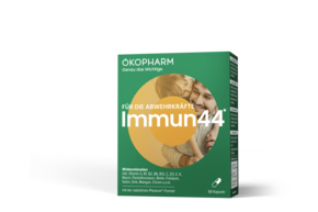 Sie sehen eine Packung Ökopharm® Wirkkombination für die Abwehrkräfte Immun44® Kapseln 60ST, Produktbild: 01 Ökopharm® Wirkkombination für die Abwehrkräfte Immun44® Kapseln 60ST, A-Nr.: 3601935 - 01