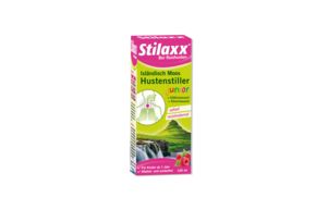 Sie sehen eine Packung Stilaxx® Hustenstiller junior für Kinder, Produktbild: 01 Stilaxx® Hustenstiller junior für Kinder, A-Nr.: 4575890 - 01