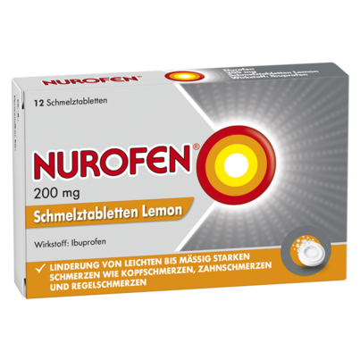 Nurofen Schmelztablette 200 mg Lemon, A-Nr.: 4228272 - 01