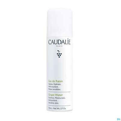 Sie sehen eine Packung Caudalie Gesichtswasser Weintrauben 75ml, Produktbild: 01 Caudalie Gesichtswasser Weintrauben 75ml, A-Nr.: 5246817 - 01