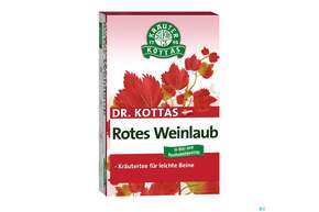 Sie sehen eine Packung Dr.kottas Tee Rotes Weinlaub 20st, Produktbild: 01 Dr.kottas Tee Rotes Weinlaub 20st, A-Nr.: 3886352 - 01