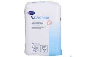 Sie sehen eine Packung Waschhandschuhe Valaclean Soft 50st, Produktbild: 01 Waschhandschuhe Valaclean Soft 50st, A-Nr.: 2304738 - 01