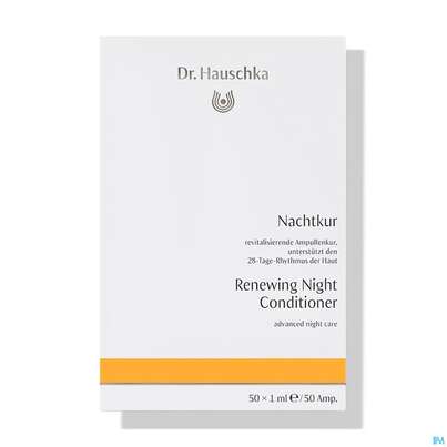 Sie sehen eine Packung Dr. Hauschka Nachtkur Ampullen 50x1 ml, Produktbild: 01 Dr. Hauschka Nachtkur Ampullen 50x1 ml, A-Nr.: 2051326 - 01