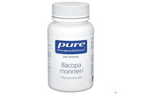 Sie sehen eine Packung Pure Encapsulations Bacopa Monnieri 60 Kapseln, Produktbild: 01 Pure Encapsulations Bacopa Monnieri 60 Kapseln, A-Nr.: 3741441 - 01