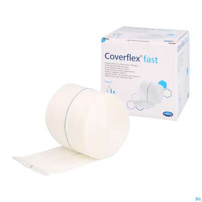 Sie sehen eine Packung Schlauchverband Coverflex/fast Gr 3 10mx 7,5cm Rolle 1st, Produktbild: 06 Schlauchverband Coverflex/fast Gr 3 10mx 7,5cm Rolle 1st, A-Nr.: 4902923 - 06