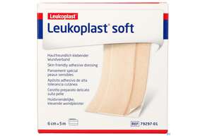 Wundpflaster Leukoplast/soft 5mx 6cm 7929701 1st, A-Nr.: 4803948 - 01