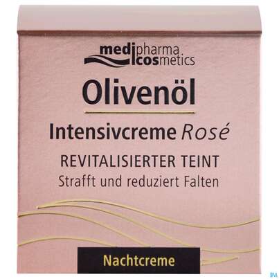 Sie sehen eine Packung Oliven Oel Dr.theiss Intensiv Creme Rose Nacht 50ml, Produktbild: 01 Oliven Oel Dr.theiss Intensiv Creme Rose Nacht 50ml, A-Nr.: 4834759 - 01