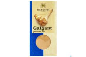 Sie sehen eine Packung Sonnentor Bio Galgant Gemahlen 00344 35g, Produktbild: 01 Sonnentor Bio Galgant Gemahlen 00344 35g, A-Nr.: 3701341 - 01