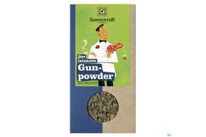 Sie sehen eine Packung Sonnentor Gruener Tee Bio Gunpowder Lose 00240 100g, Produktbild: 01 Sonnentor Gruener Tee Bio Gunpowder Lose 00240 100g, A-Nr.: 3574322 - 01