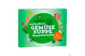 Sie sehen eine Packung Sonnentor Zuckerfreie Gemuesesuppe Wuerfel 01405 66g, Produktbild: 01 Sonnentor Zuckerfreie Gemuesesuppe Wuerfel 01405 66g, A-Nr.: 5227205 - 01