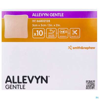 Wundauflagen Allevyn/gentle Haftend +gelkleber 5x 5cm 10st, A-Nr.: 3748035 - 02