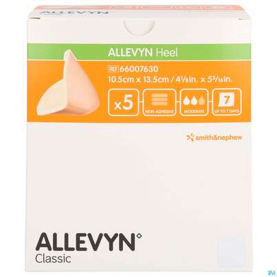 Wundverband Allevyn/heel Fersenverband 10,5x 13,5cm -smith 5st, A-Nr.: 2203724 - 01