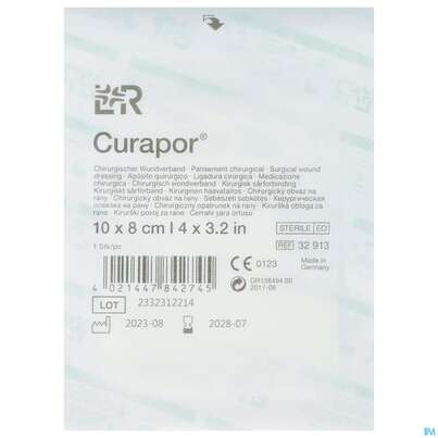 Wundverband Curapor Steril Chirurgisch 10x 8cm 1st, A-Nr.: 4534170 - 01