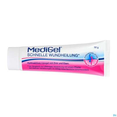 Sie sehen eine Packung Medigel Wund +heilgel 50g, Produktbild: 07 Medigel Wund +heilgel 50g, A-Nr.: 5192659 - 07