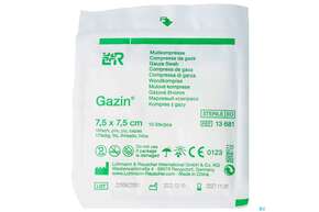 Mullkompressen Gazin Baumw.17faedig Steril 16fach 7,5x7,5cm 10st, A-Nr.: 2570115 - 01