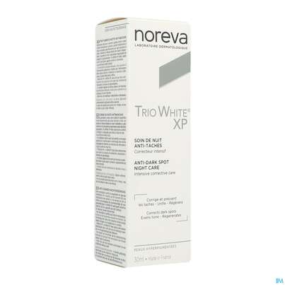 Sie sehen eine Packung Noreva Trio White Xp Nachtpflege 30ml, Produktbild: 02 Noreva Trio White Xp Nachtpflege 30ml, A-Nr.: 3948188 - 02