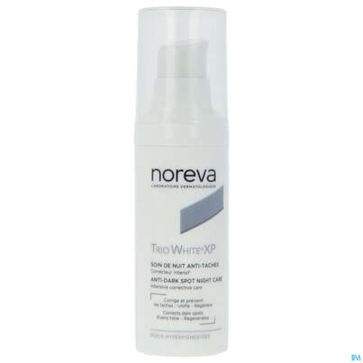 Sie sehen eine Packung Noreva Trio White Xp Nachtpflege 30ml, Produktbild: 06 Noreva Trio White Xp Nachtpflege 30ml, A-Nr.: 3948188 - 06