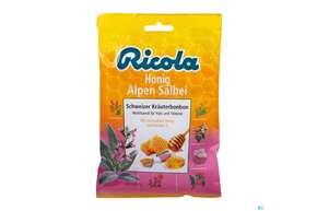 Sie sehen eine Packung Ricola Honig Alpen Salbei Beute 75g, Produktbild: 01 Ricola Honig Alpen Salbei Beute 75g, A-Nr.: 5627465 - 01