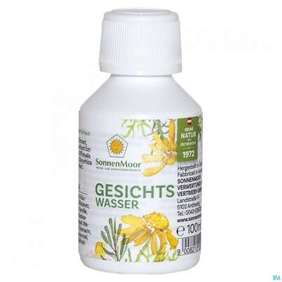 Sie sehen eine Packung Sonnenmoor Gesichtswasser 100ml, Produktbild: 01 Sonnenmoor Gesichtswasser 100ml, A-Nr.: 3634567 - 01
