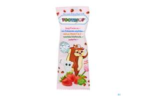 Sie sehen eine Packung Toothpop Lolli Erdbeere 1st, Produktbild: 01 Toothpop Lolli Erdbeere 1st, A-Nr.: 4577937 - 01