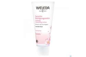 Sie sehen eine Packung Weleda Sensitiv Reinigungsmilch Mandel 75ml, Produktbild: 01 Weleda Sensitiv Reinigungsmilch Mandel 75ml, A-Nr.: 3376881 - 01