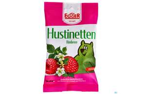 Sie sehen eine Packung Hustinetten Himbeere Zuckerfrei Beutel 75g, Produktbild: 01 Hustinetten Himbeere Zuckerfrei Beutel 75g, A-Nr.: 4278146 - 01