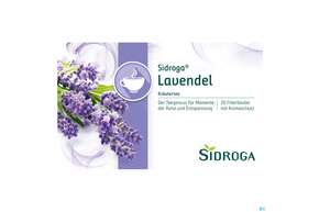 Sie sehen eine Packung Sidroga Tee Doppelkammerbeutel Lavendel 20st, Produktbild: 01 Sidroga Tee Doppelkammerbeutel Lavendel 20st, A-Nr.: 3322885 - 01