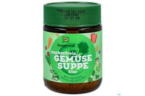 Sie sehen eine Packung Sonnentor Zuckerfreie Gemuesesuppe Glas 01475 120g, Produktbild: 01 Sonnentor Zuckerfreie Gemuesesuppe Glas 01475 120g, A-Nr.: 5227151 - 01