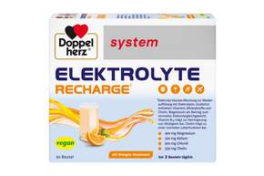 Sie sehen eine Packung Doppelherz system ELEKTROLYTE RECHARGE, Produktbild: 01 Doppelherz system ELEKTROLYTE RECHARGE, A-Nr.: 5848462 - 01