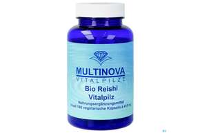 Sie sehen eine Packung Vitalpilz Kapseln Bio 100% Reishi 140st, Produktbild: 01 Vitalpilz Kapseln Bio 100% Reishi 140st, A-Nr.: 4097841 - 01