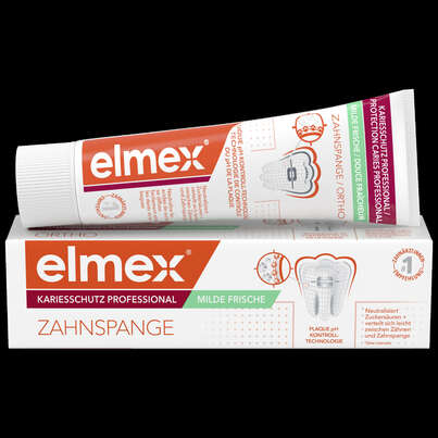 elmex® Kariesschutz Professional + Zahnspange Zahnpasta, A-Nr.: 5841419 - 01