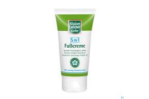 Sie sehen eine Packung Allgäuer Latschenkiefer 5 In 1 Fußcreme 75ml, Produktbild: 01 Allgäuer Latschenkiefer 5 In 1 Fußcreme 75ml, A-Nr.: 4286631 - 01