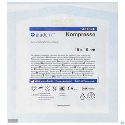 ALUDERM KOMPR ST 10X10CM 1ST, A-Nr.: 0910274 - 01