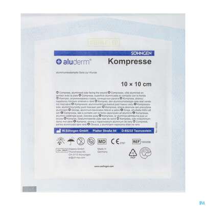 ALUDERM KOMPR ST 10X10CM 1ST, A-Nr.: 0910274 - 02