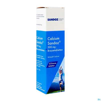 Calcium-sandoz Brausetabl 500mg 20st, A-Nr.: 3524318 - 02