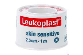 Wundverband Leukoplast Skin Sensitive Fixierverband Silikon Spule 2,5cmx 1m 76173 1st, A-Nr.: 5109871 - 01