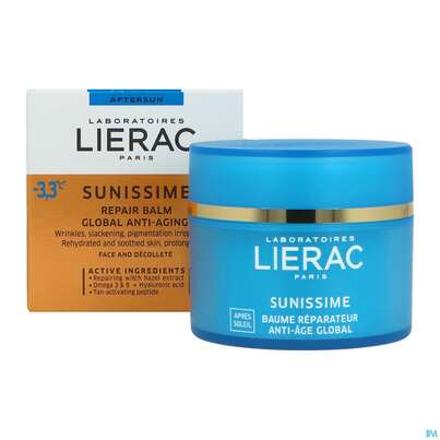 Sie sehen eine Packung Sonnenprodukte Lierac Sunissime/apres-soleil Gesichts-balsam 40ml, Produktbild: 04 Sonnenprodukte Lierac Sunissime/apres-soleil Gesichts-balsam 40ml, A-Nr.: 4608052 - 04