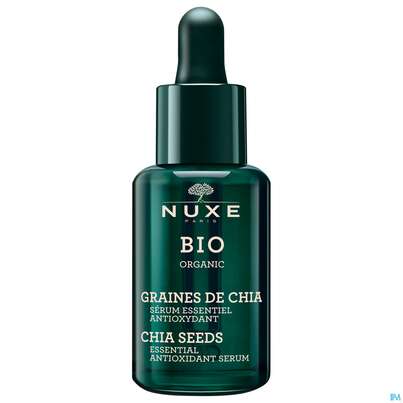 Sie sehen eine Packung Nuxe Bio Chia Seeds Essential Antioxidant Serum 30ml, Produktbild: 04 Nuxe Bio Chia Seeds Essential Antioxidant Serum 30ml, A-Nr.: 5607801 - 04