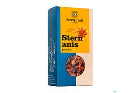 Sie sehen eine Packung Sonnentor Bio Sternanis 00398 25g, Produktbild: 01 Sonnentor Bio Sternanis 00398 25g, A-Nr.: 3740559 - 01