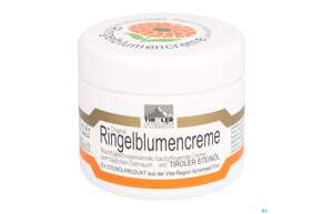 Sie sehen eine Packung Tiroler Steinoel Ringelblumencreme 100ml, Produktbild: 01 Tiroler Steinoel Ringelblumencreme 100ml, A-Nr.: 1607017 - 01