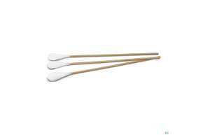 Sie sehen eine Packung Wattestaebchen Holz 15cm Kopf Gross 10mm 71030 50st, Produktbild: 01 Wattestaebchen Holz 15cm Kopf Gross 10mm 71030 50st, A-Nr.: 4518248 - 01