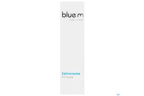 Sie sehen eine Packung Zahncreme Bluem +fluorid Bmtpp75 75ml, Produktbild: 01 Zahncreme Bluem +fluorid Bmtpp75 75ml, A-Nr.: 4847288 - 01