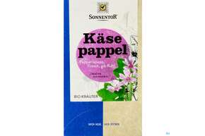 Sie sehen eine Packung Sonnentor Tee/bio/doppelkammerbeutel Kaesepappel 02551 18st, Produktbild: 01 Sonnentor Tee/bio/doppelkammerbeutel Kaesepappel 02551 18st, A-Nr.: 5048299 - 01