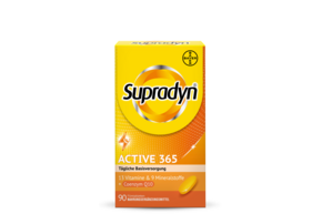Sie sehen eine Packung Supradyn® ACTIVE Filmtabletten, Produktbild: 01 Supradyn® ACTIVE Filmtabletten, A-Nr.: 3435879 - 01