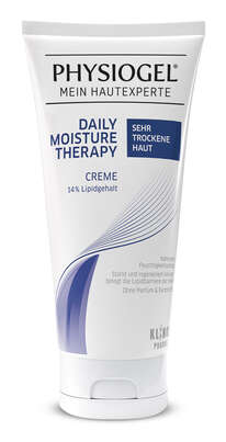 Sie sehen eine Packung PHYSIOGEL® Daily Moisture Therapy Creme für sehr trockene Haut, Produktbild: 01 PHYSIOGEL® Daily Moisture Therapy Creme für sehr trockene Haut, A-Nr.: 5460315 - 01