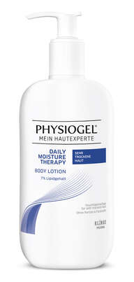 Sie sehen eine Packung PHYSIOGEL® Daily Moisture Therapy Body Lotion für sehr trockene Haut, Produktbild: 01 PHYSIOGEL® Daily Moisture Therapy Body Lotion für sehr trockene Haut, A-Nr.: 5460344 - 01