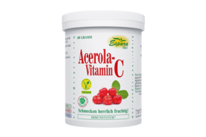 Sie sehen eine Packung Acerola-Vitamin C BIO Pulver, Produktbild: 01 Acerola-Vitamin C BIO Pulver, A-Nr.: 5915945 - 01