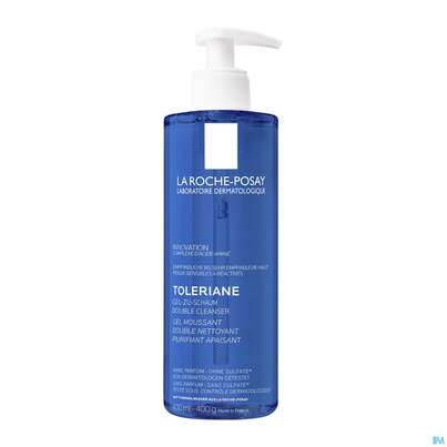 Sie sehen eine Packung La Roche Posay Toleriane Gel-zu-schaum Double Cleanser 400ml, Produktbild: 03 La Roche Posay Toleriane Gel-zu-schaum Double Cleanser 400ml, A-Nr.: 5741617 - 03