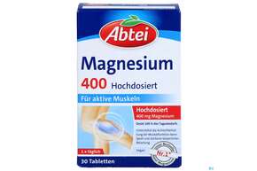 Magnesium Tabl 400 Abtei Titandioxidfrei 50000 30st, A-Nr.: 5720319 - 01